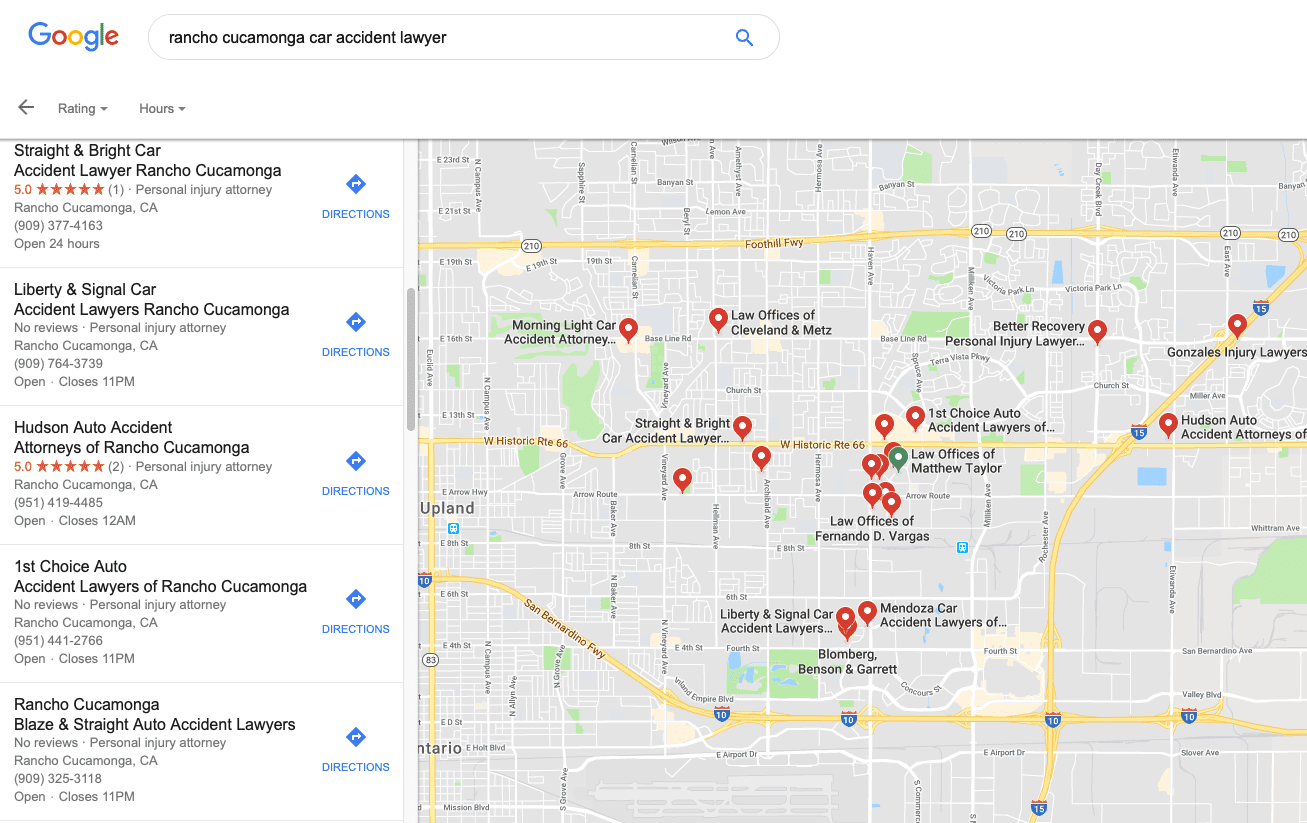 car accident lawyer fake listings