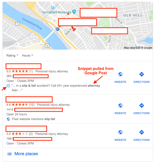 Google Post snippet