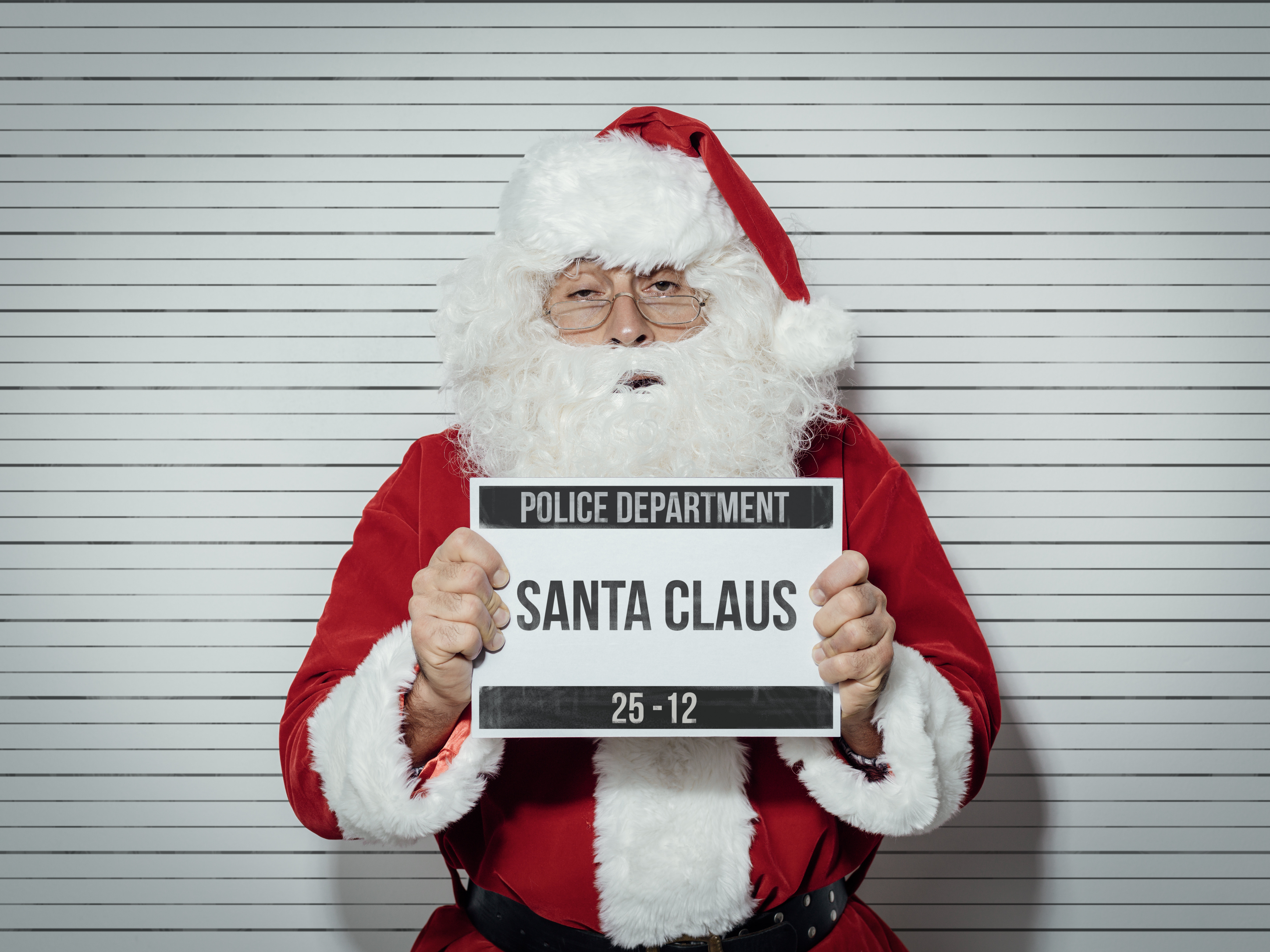 Santa Claus mug shot