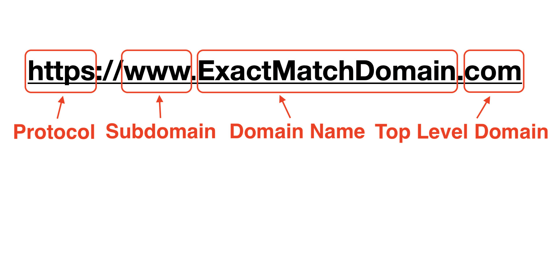 Exact Match Domain parts
